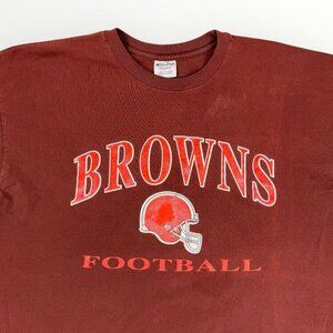 Vintage Champion NFL Cleveland Browns Football Mens Short Sleeve Graphic T-Shirt